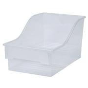 Mainstays Large Clear Plastic Storage Bin for the Kitchen, Single, Multi-Purpose Kitchen Organization Solution, Ideal Use for Pantry Storage