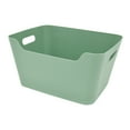 thumbnail image 1 of Mainstays Large Easy Access Plastic Storage Bin, Green Sage, 1 of 7