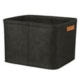thumbnail interactive-video image 1 of Mainstays Large Gray Felt Decorative Storage Basket, 16.5 in x 14 in x 11 in, 1 of 6