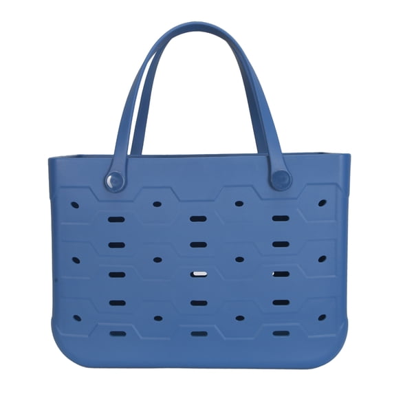 Mainstays Large Flex Laundry Tote, Indigo, 18 in W x 8.75 in D x 13 in H