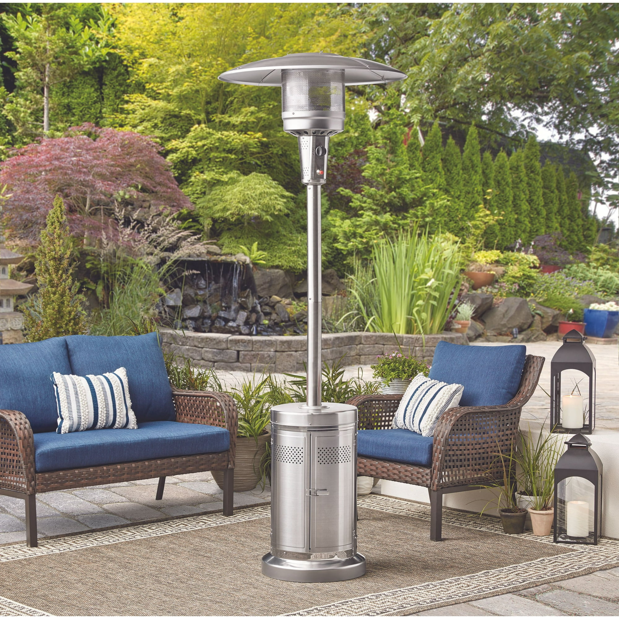 Mainstays Large Stainless Steel Patio Heater - Walmart.com