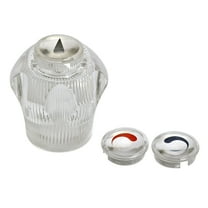 Mainstays Large Universal 2-3 Handle Tub/Shower Faucet Replacement Handle in Clear Acrylic, 1-Pack, 0.25 lb. (10805)