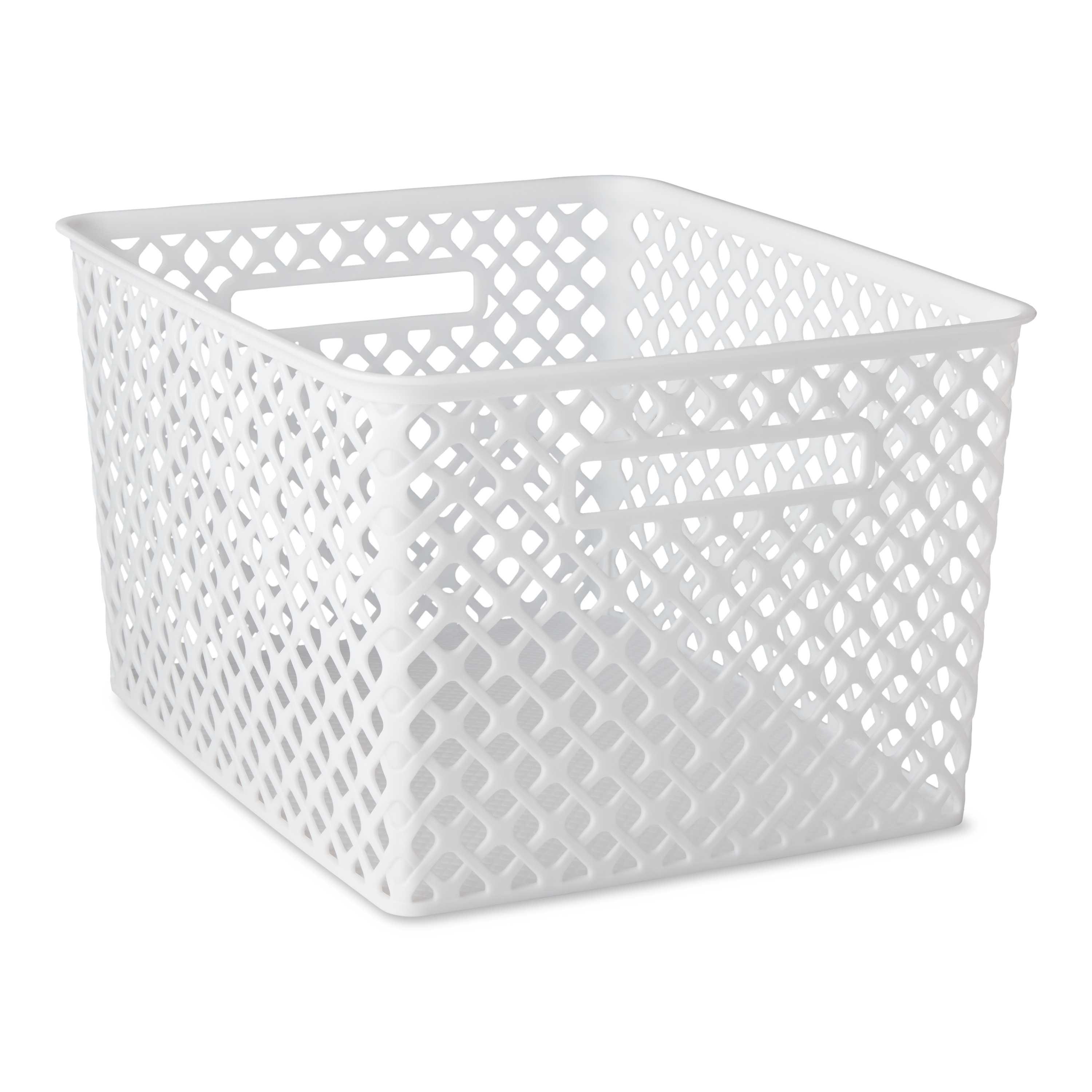 Mainstays Large White Decorative Storage Basket - image 1 of 9