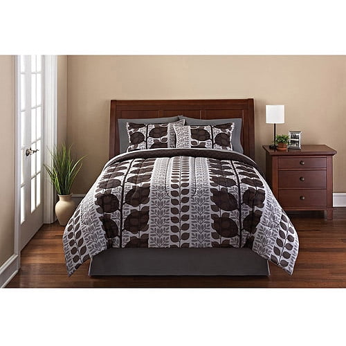 Mainstays Laurel 3-Piece Reversible Bedding Comforter Set