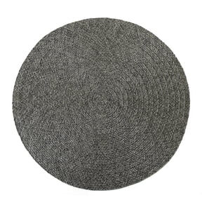 Mainstays Lava Polyester Round Table Placemat Graphite 15" Round