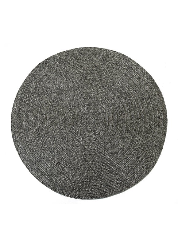 Mainstays Lava Polyester Round Table Placemat Graphite 15" Round
