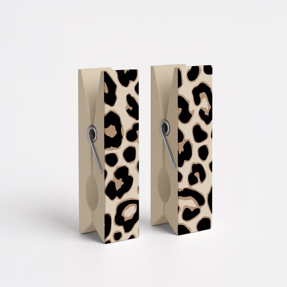 Mainstays Beach & Pool Towel Clips, Leopard