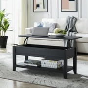 Mainstays Lift-Top Coffee Table with Hidden Storage and Storage Shelf, Blackwood Finish