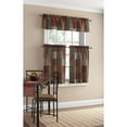 thumbnail image 1 of Mainstays Light Filtering Rod Pocket Kitchen Curtain Tier and Valance, 3 Pc, 56"x36", Multicolor, 1 of 2