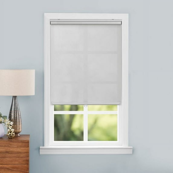 Mainstays Light Filtering Slow Release Roller Shade 39×72", Grey
