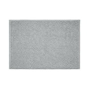 Mainstays Basic Polyester Chenille Noodle Bath Rug, Light School Grey, 17x24, One Piece