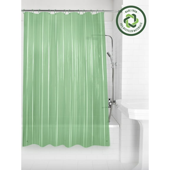 Mainstays Light Weight PEVA Shower Liner, 70" x 71" - Green