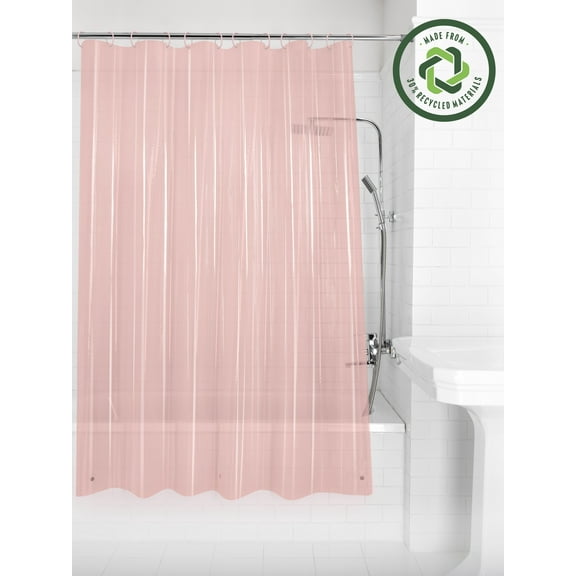 Mainstays Light Weight PEVA Shower Liner, 70" x 71" - Pink