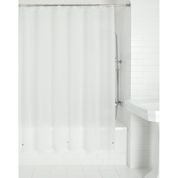 Mainstays Light Weight PEVA Shower Curtain Liner, 70" x 71" – Frosty