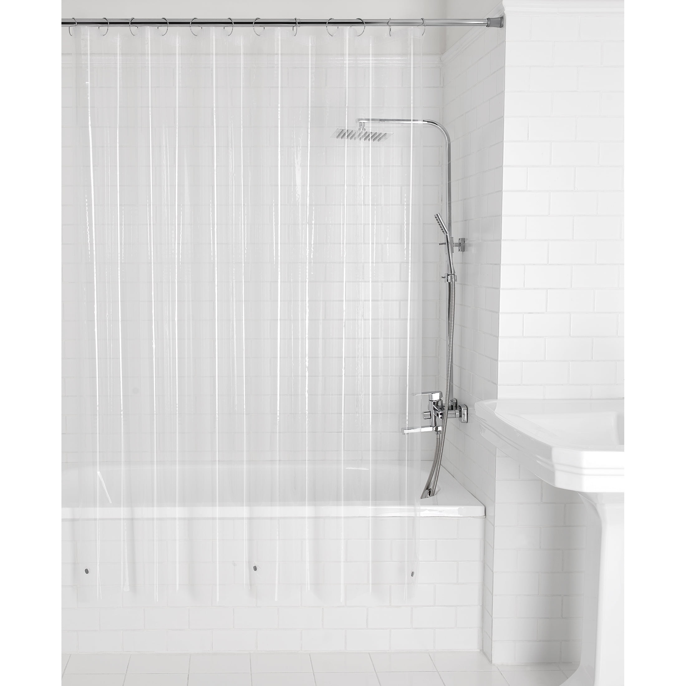 Add a Second Shower Rod for Extra Bathroom Storage  Shower rods, Shower  storage, Dollar store organizing