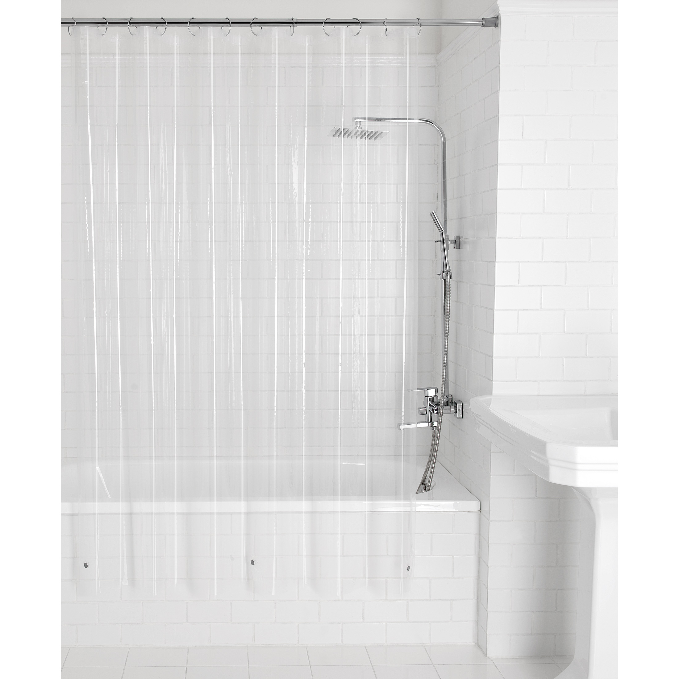 Mainstays Light Weight PEVA Shower Liner, Clear - image 1 of 8