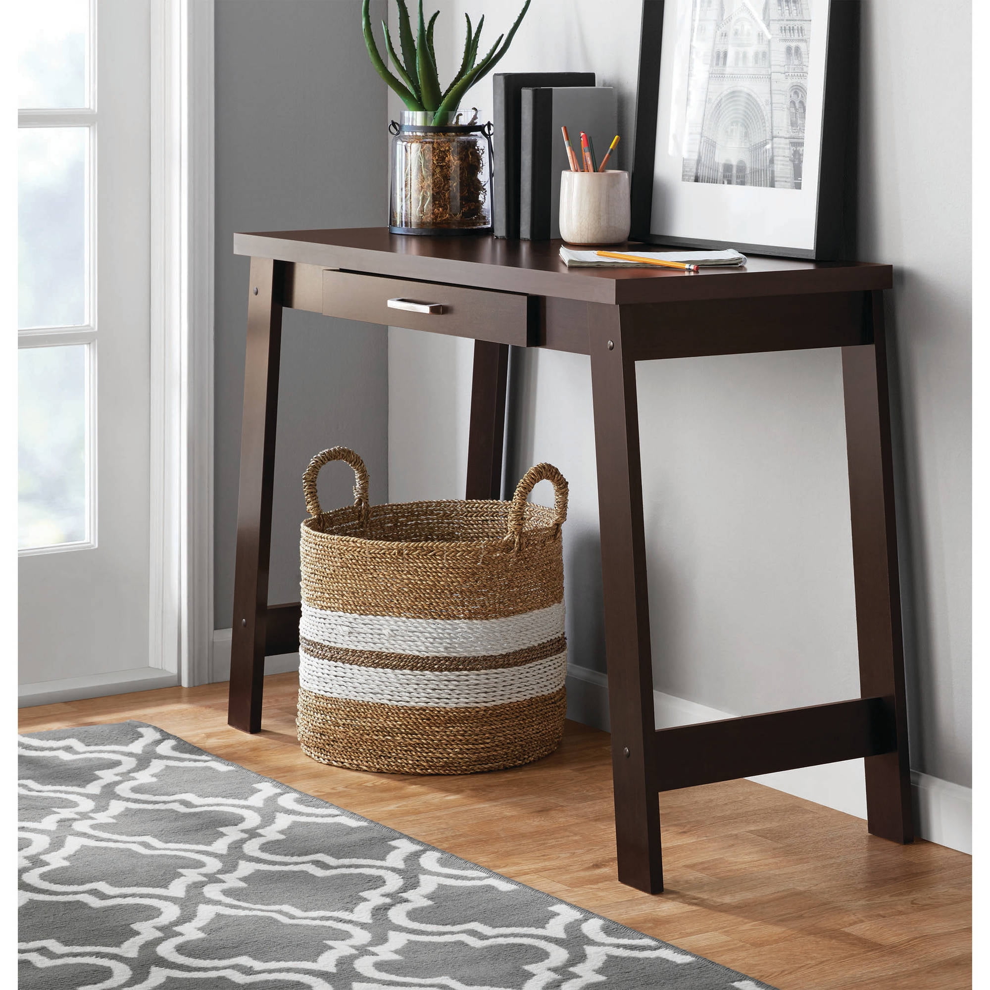 Mainstays Logan Writing Desk with Pullout Drawer