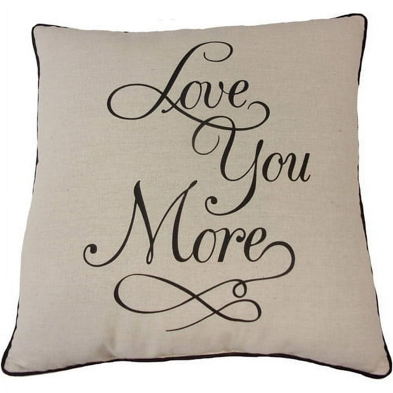 Love you more pillow walmart deals