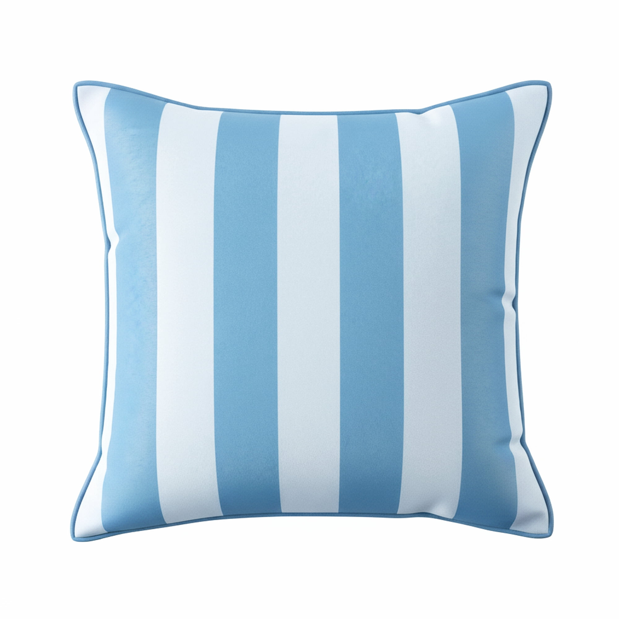 Mainstays 16 in x 16 in Cabana Outdoor Throw Pillow, Light Blue