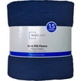 thumbnail image 1 of Mainstays Lux Anti-pill Fleece Fabric Precut, 1.5 Yards, 100% Polyester, Navy, 1 of 5