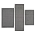 thumbnail image 1 of Mainstays Machine Washable Faux Sisal Gray Border Indoor Accent Rug Set, 3-Piece Set, 1 of 10