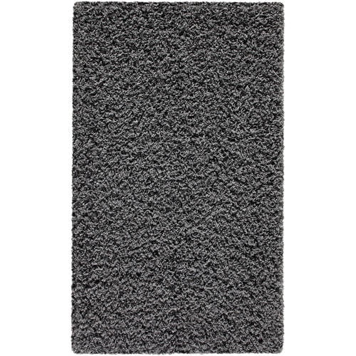 Mainstays Machine Washable Solid Shag Area Rug, Gray, 3'x4'8"
