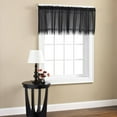 thumbnail image 1 of Mainstays Macrame Tailored Curtain Valance, 50"L x 18"W, Black, 1 of 7