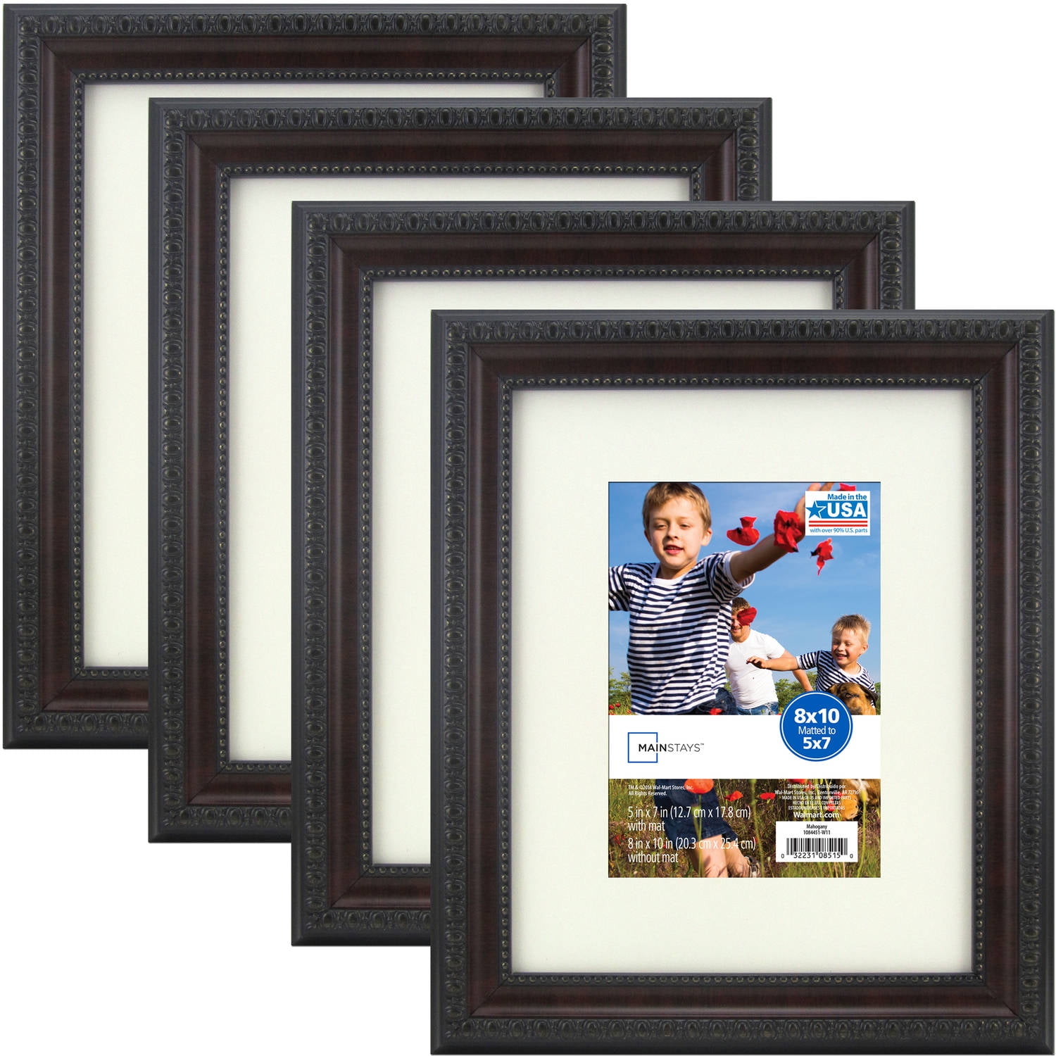 Mainstays Mahogany Frame, Set of 4 Multiple Sizes available