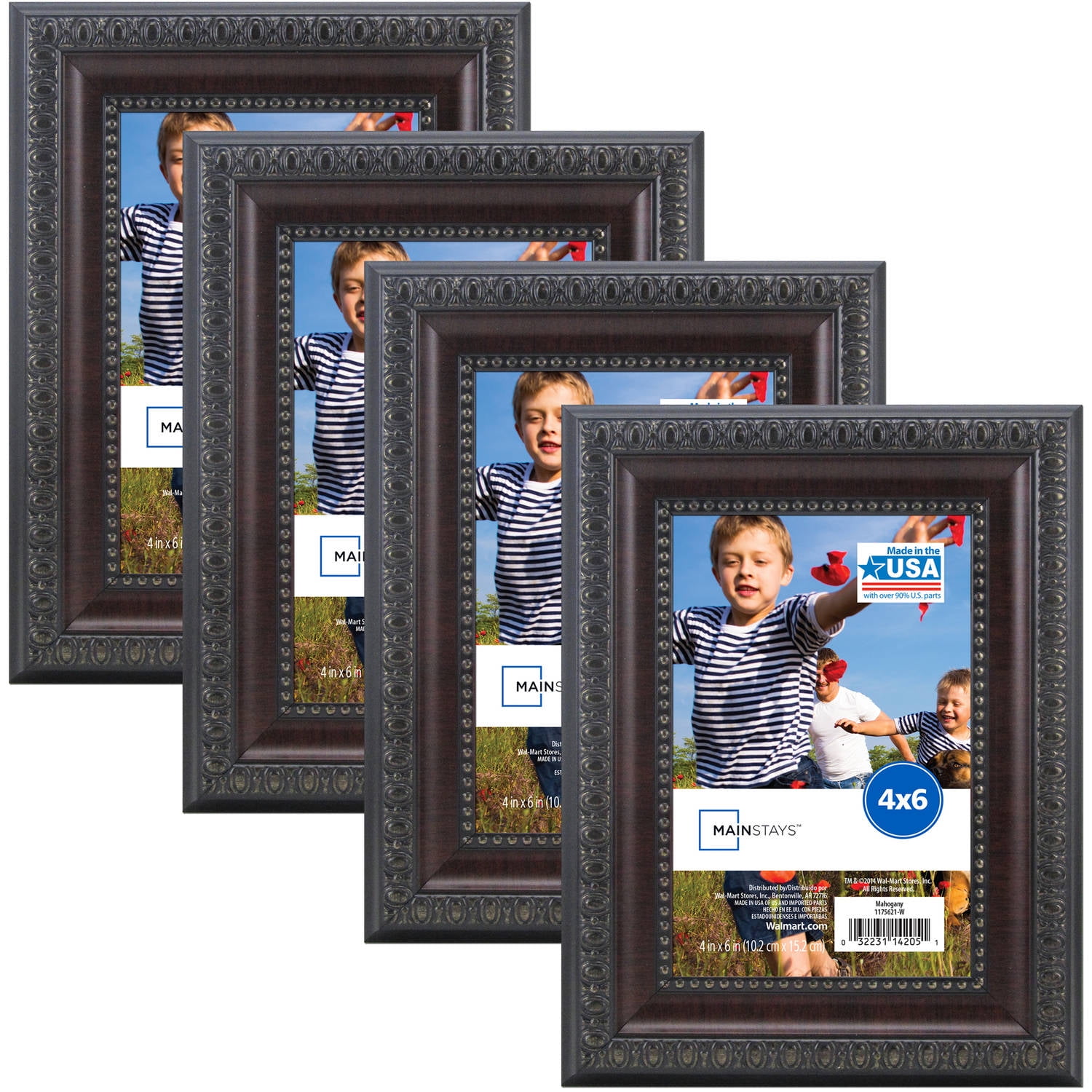 Mainstays Mahogany Frame, Set of 4 Multiple Sizes available