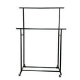 thumbnail image 1 of Mainstays Mainstays Double Garment Clothes Rack, Rich Black, Metal Frame, 1 of 11