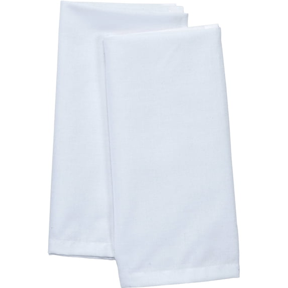 Mainstays Mainstays Solid Napkin, Arctic White, 18"W x 18"L , 2 Piece
