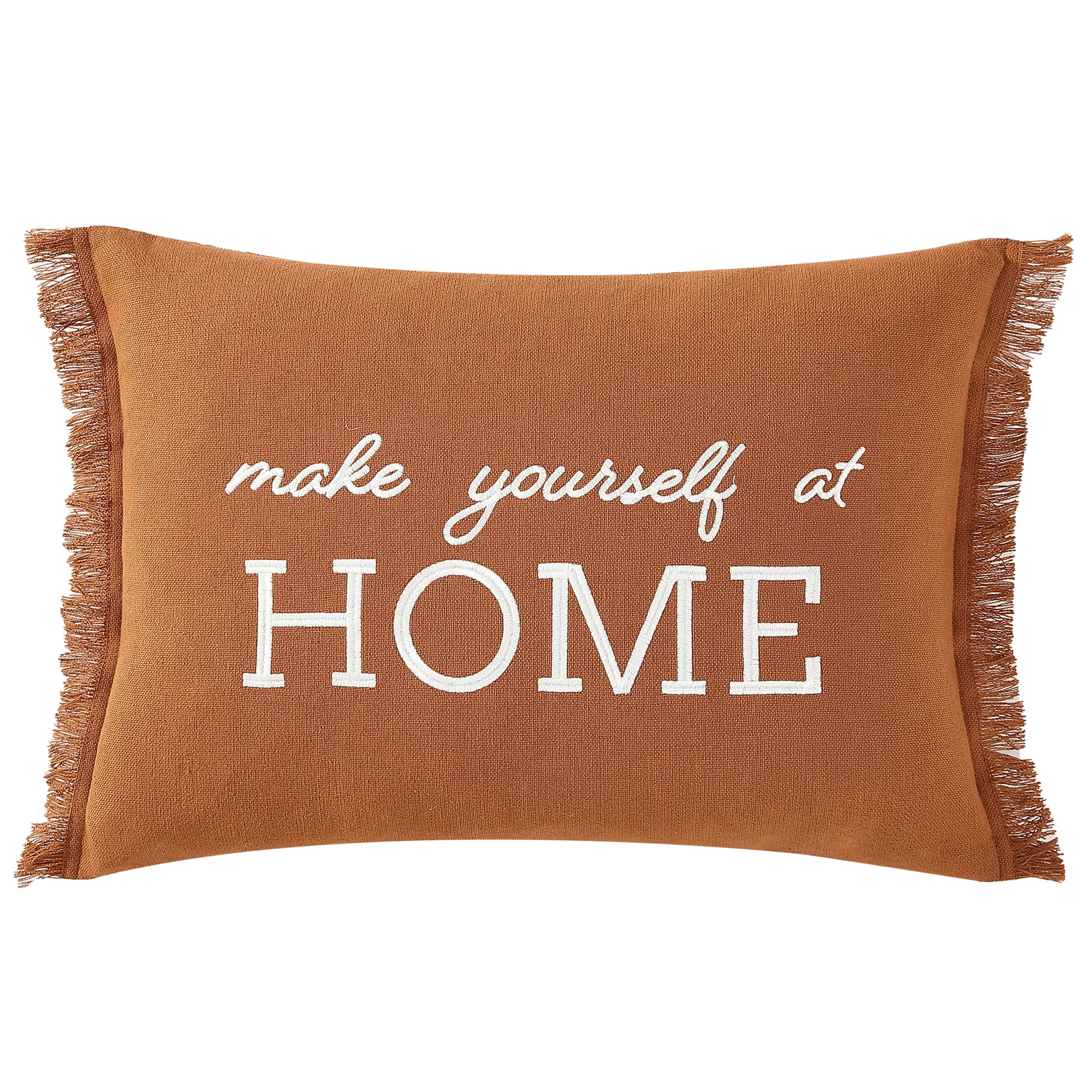 Mainstays, Make Yourself at Home Decorative Pillow, Multi, 14" x 20