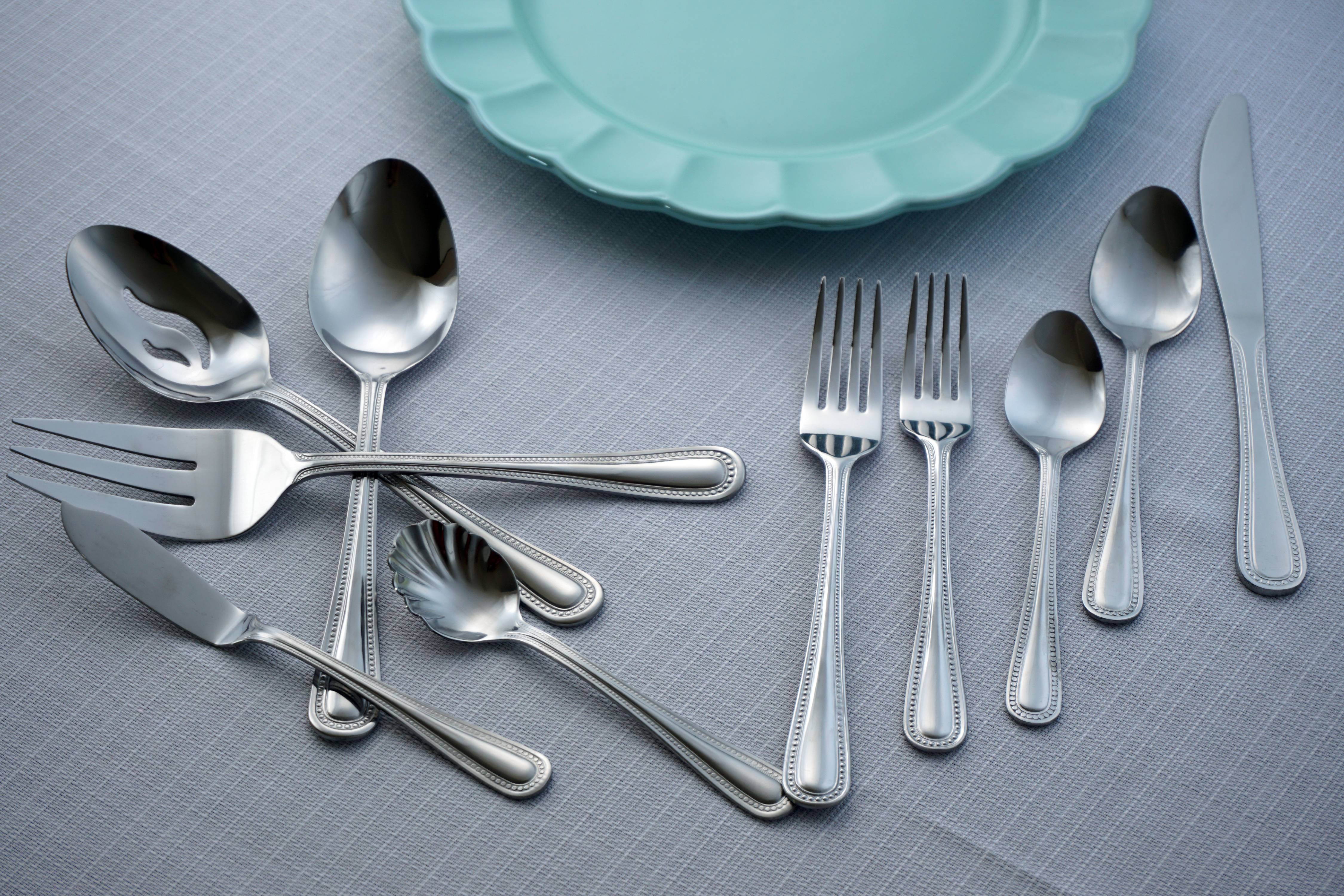 Mainstays Mallory 45 Piece Stainless Steel Flatware Set - image 1 of 6