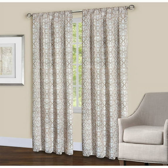 Mainstays Mandalay Window Curtain Panel, Multiple Colorsand Sizes