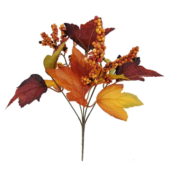 Mainstays 13H Indoor Artificial Maple Berry Mixed Pick, Multicolor.