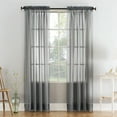 thumbnail image 1 of Mainstays Marjorie Sheer Voile Rod Pocket Single Curtain Panel, 1 Panel, Gray, 59"W x 84"L, 1 of 7