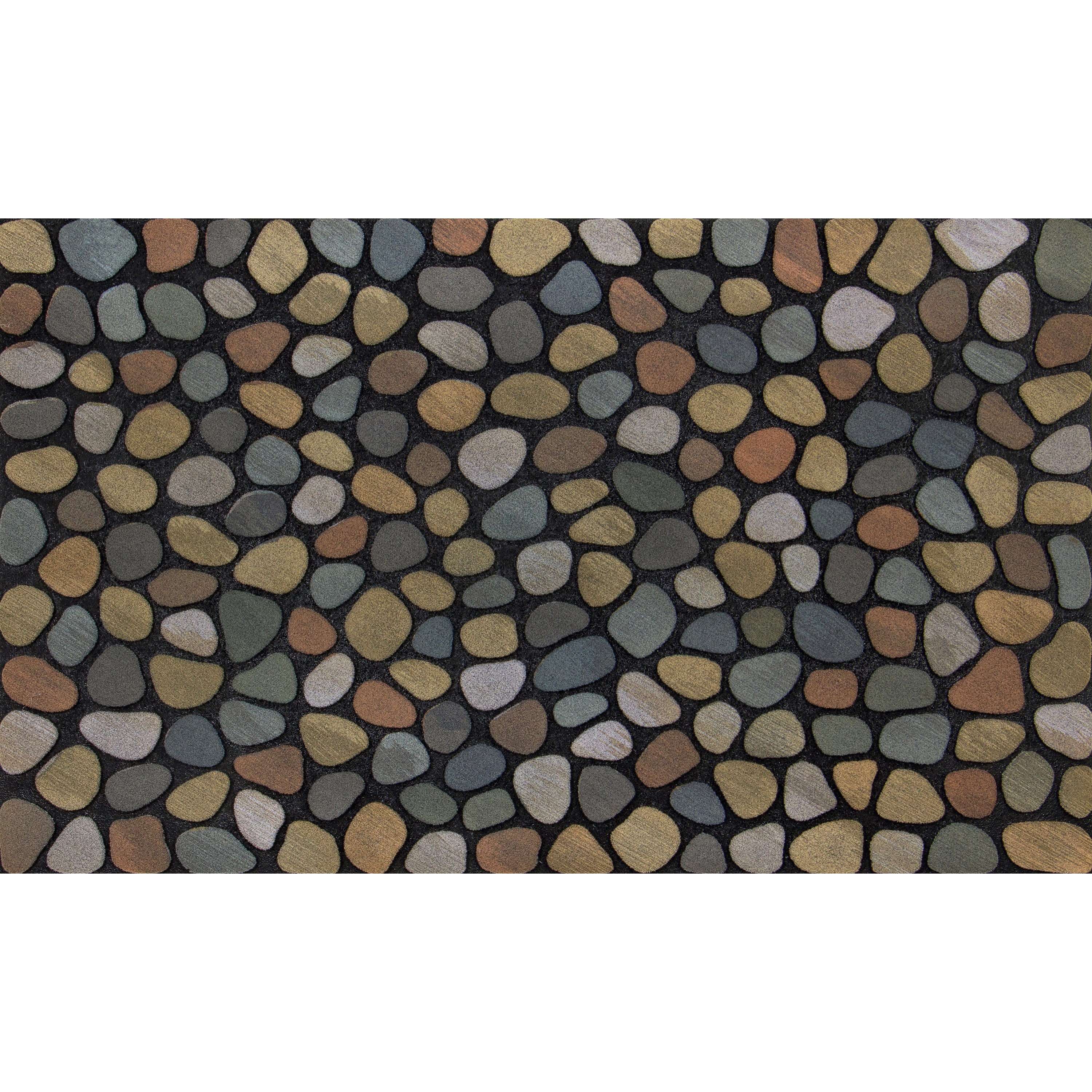 Mainstays Masterpiece Graphic Pebbles Outdoor Doormat, Multicolor, 18" x 30"