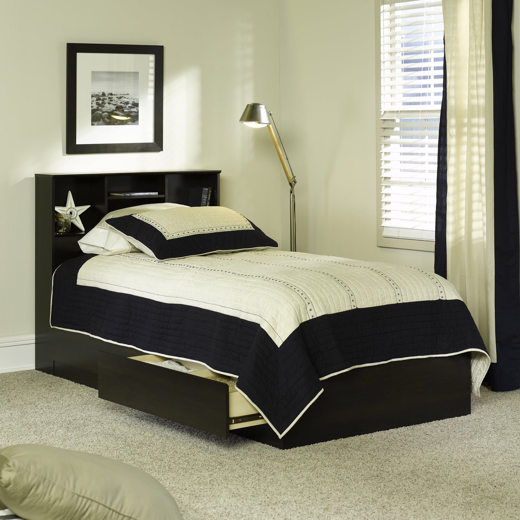 Mainstays twin storage bed discount
