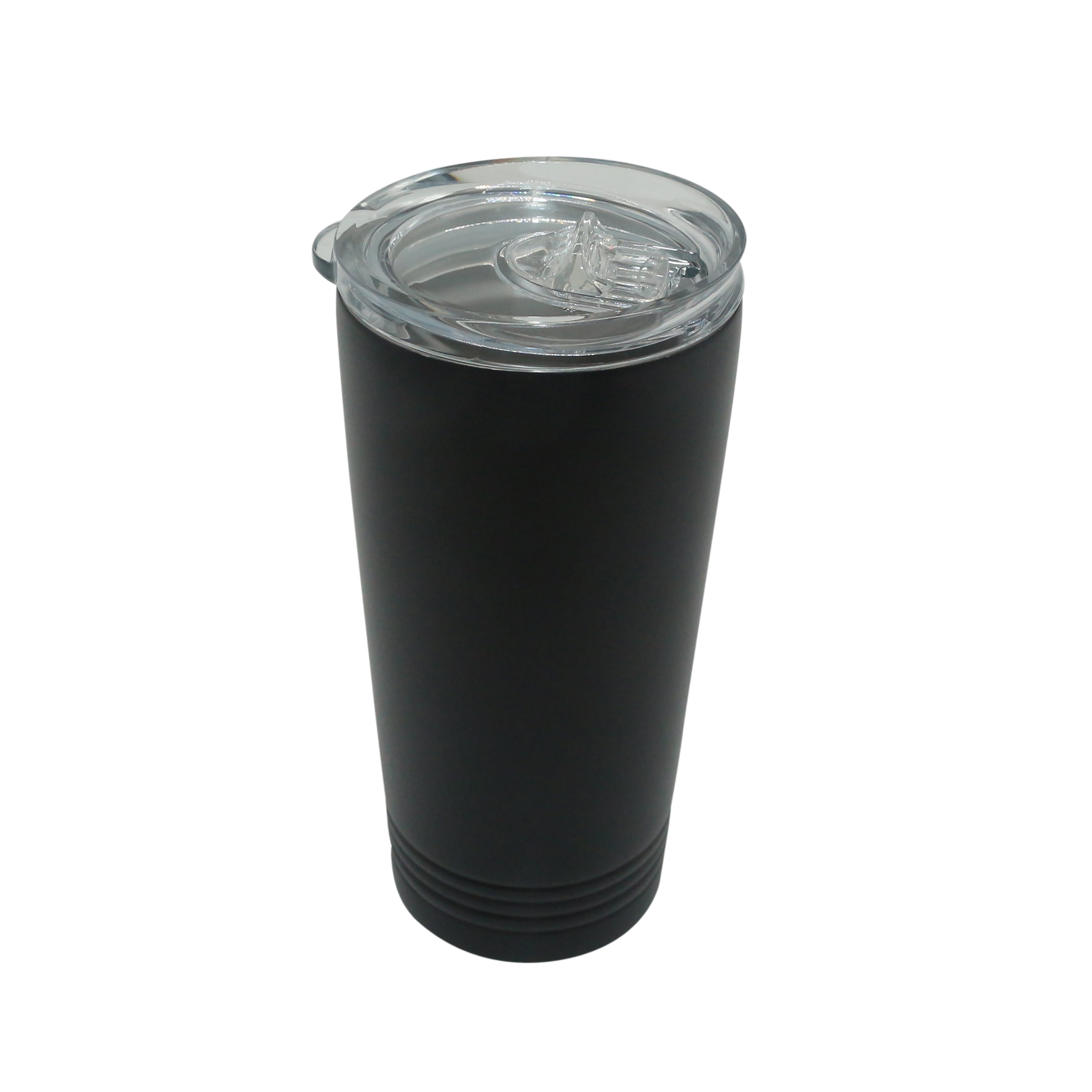 Mainstays Plastic 16-Ounce Stemless Wine Tumbler With Straw, 4-Pack, Black  Luster 