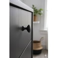 thumbnail image 1 of Mainstays Matte Black Round Mushroom Knob, 1 of 4