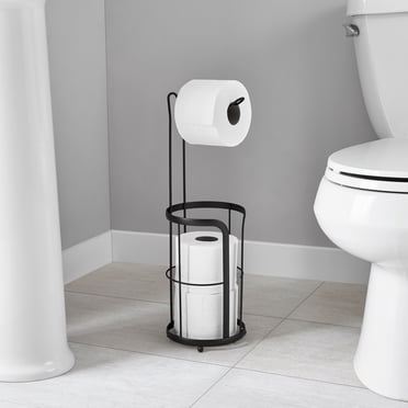 Matte Black Toilet Paper Standnull