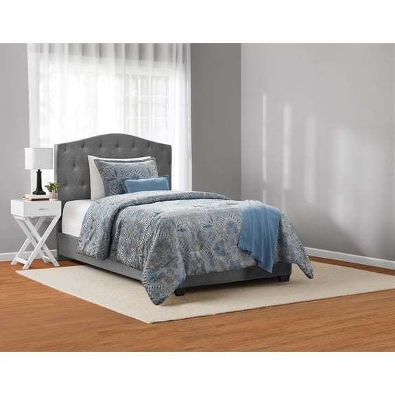 Mainstays Medallion 4-Piece Teal Jacquard Comforter Set, Twin/Twin XL
