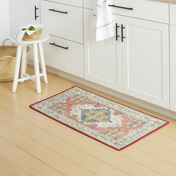 Mainstays Medallion Fabric Floor Mat, 18" x 27", Cream
