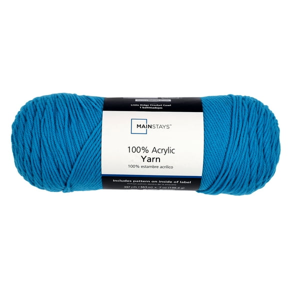 Mainstays Medium Acrylic Teal Yarn, 7 Oz 397 Yards