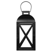 Mainstays Medium Black Metal Candle Holder Lantern, Home Decoration