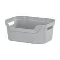 thumbnail image 1 of Mainstays Medium Open Bin Plastic, Brushed Silver, 1 of 6