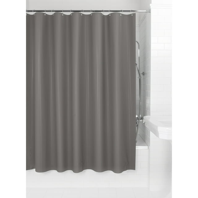 Mainstays Medium Weight Shower Liner Gray