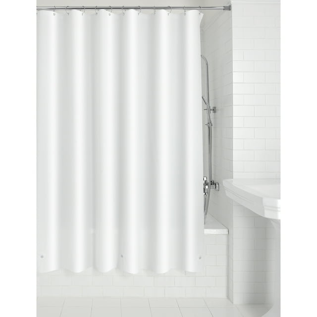 Mainstays Medium Weight Shower Liner White