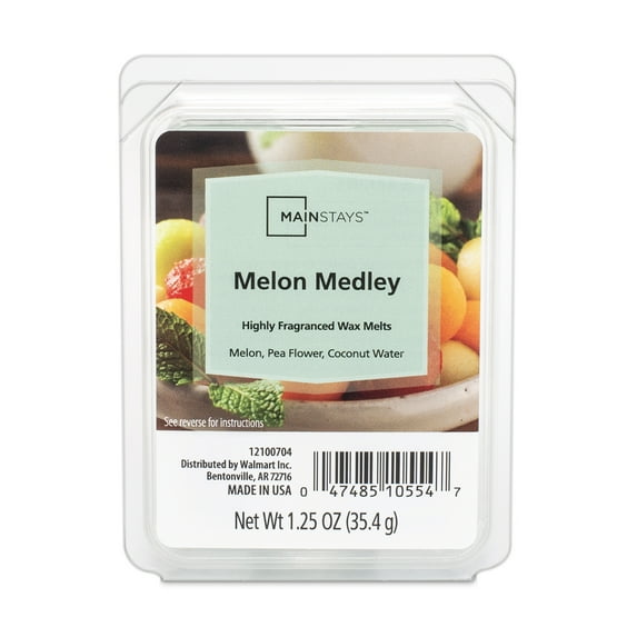 Mainstays Melon Medley Scented 6 Cube Wax Melt, 1.25 oz