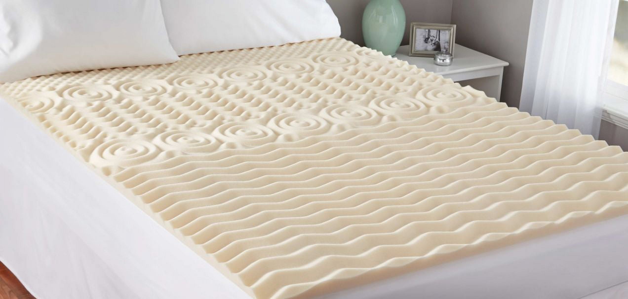 mainstays 1.5in zoned memory foam mattress topper